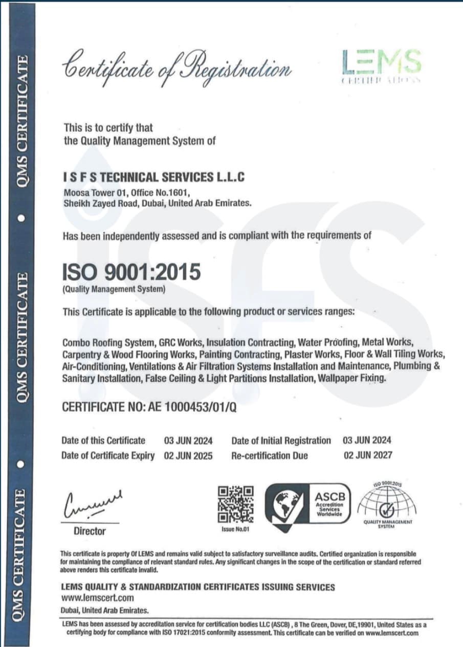 ISFS Applicator Certificate 4
